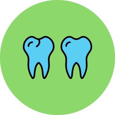 Modern b 'nin vektör illüstrasyonu diş simgesinden yoksun