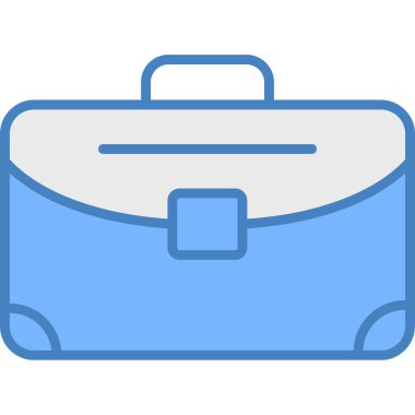 bavul simgesi, vektör çizimi