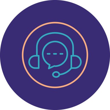 vektör kulaklık simgesi illüstrasyonu