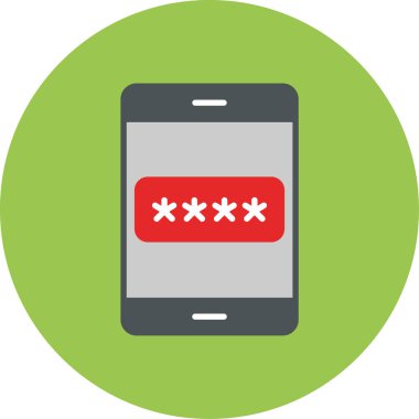 parola ikonu vektör illüstrasyonu