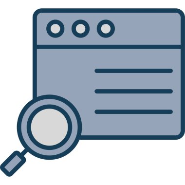 arama web simgesi basit tasarımı