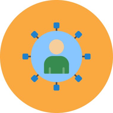 İnsanlar ikonu. Basit resimleme