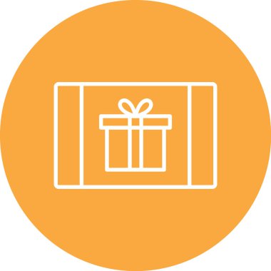 Hediye kutusu simgesi. Düz çizim. vektör 10