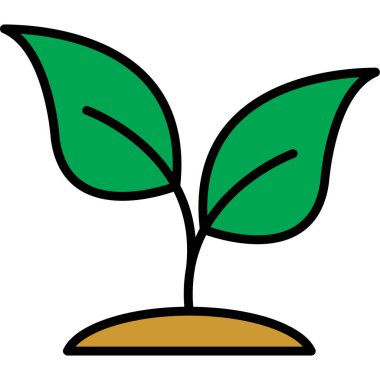 bitki simgesi vektör illüstrasyonu