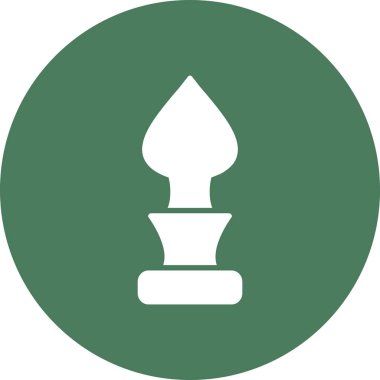 Satranç oyunu simgesi, vektör illüstrasyonu