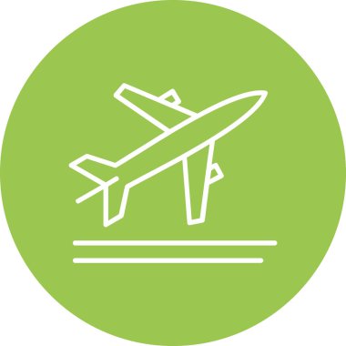 Havaalanı düzlemi vektör simgesi