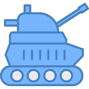 military tank icon, simple vector illustration