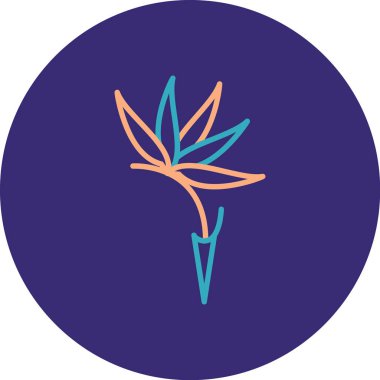 Bir çiçeğin vektör illüstrasyonu