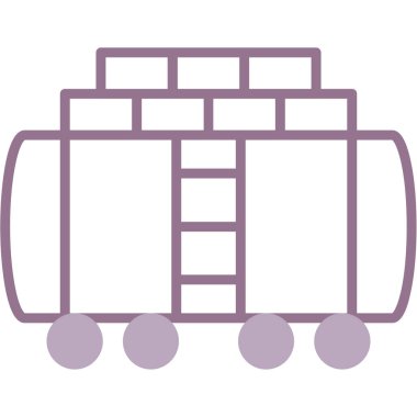 tren simgesi, vektör illüstrasyonu