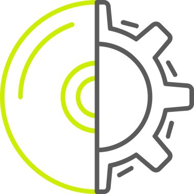 Teçhizat Web simgesi basit illüstrasyon