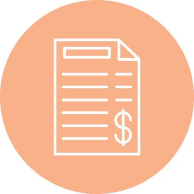 Belge. Web simgesi basit illüstrasyon