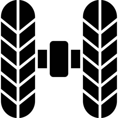 Lastik simgesi, vektör illüstrasyonu