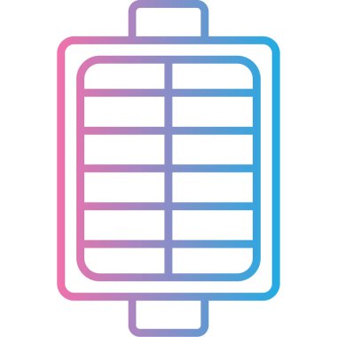 pil simgesi, vektör illüstrasyonu