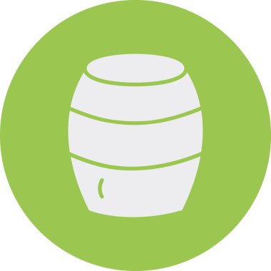 Namlu simgesi, vektör illüstrasyonu