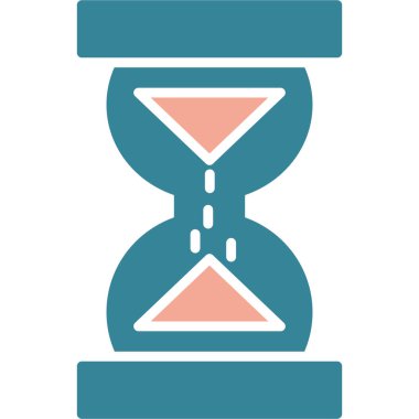 kum saati simgesi vektör çizimi tasarımı