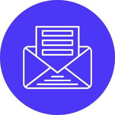 E-posta. Web simgesi basit illüstrasyon