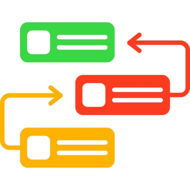 beyaz arkaplanda izole edilmiş iş için renk web simgesi