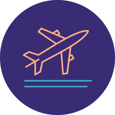 Uçak. Web simgesi basit illüstrasyon