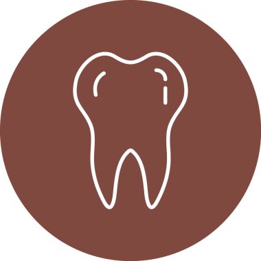 diş simgesi vektör illüstrasyonu