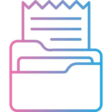 belge simgesi vektör illüstrasyonu