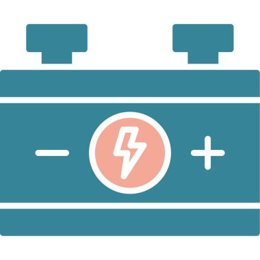 pil simgesi, vektör illüstrasyonu.