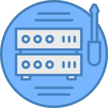 Sunucu. simge tasarım vektörü