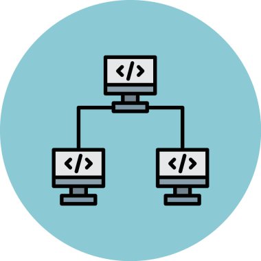 Web simgesi vektör illüstrasyonu