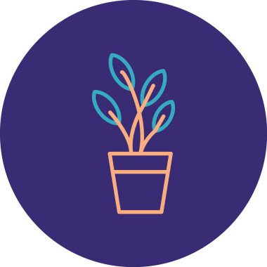 Bir pot simgesinin vektör illüstrasyonu