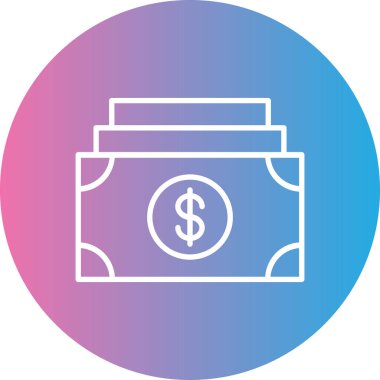 vektör para çantası simgesini