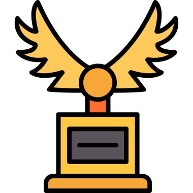 Kuş kanatları simgesi - taslak biçimi