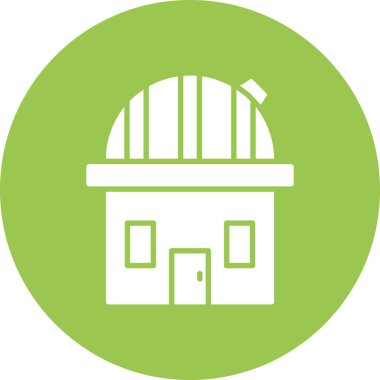 Modern bir binanın vektör çizimi