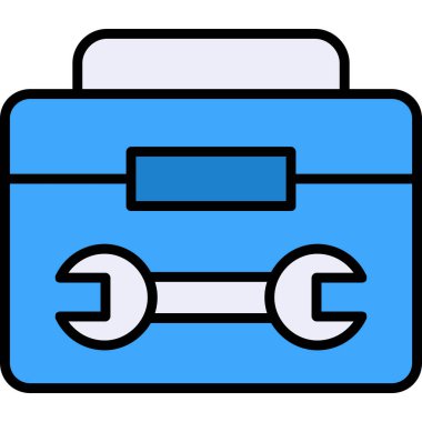 dosya ana hatları biçiminde dosya kutusu simgesi