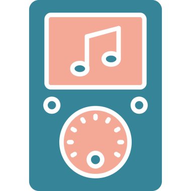 Müzik. Web simgesi basit illüstrasyon