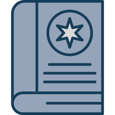 Kitap. Web simgesi basit illüstrasyon