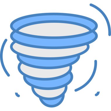 Kasırga. Web simgesi basit illüstrasyon