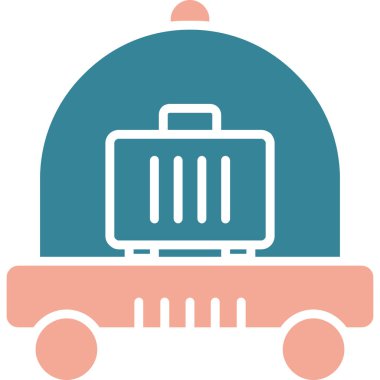 bagaj. Web simgesi basit illüstrasyon