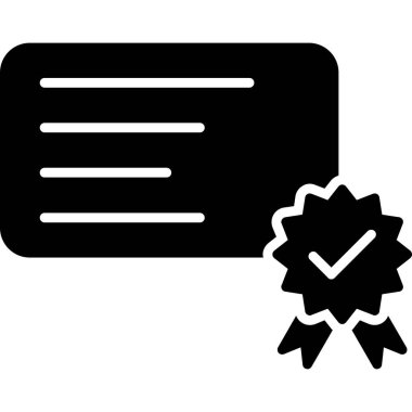 Onaylanmış simge vektör illüstrasyonu