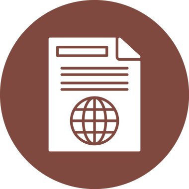 belge vektör simgesi tasarımı