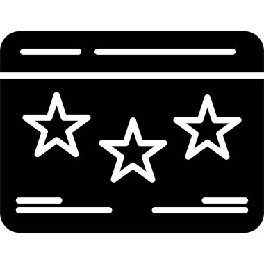 yıldız simgesi vektör illüstrasyonu