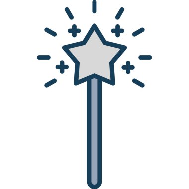 Havai fişekler. Web simgesi basit illüstrasyon