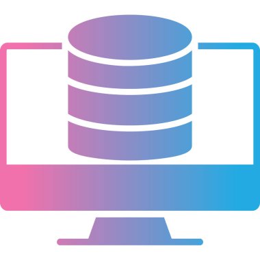 veri sunucusu simgesi vektörü. veri veritabanı sembolü