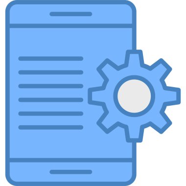 Belge ayarları simgesi vektör çizim