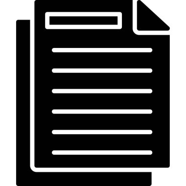 belge dosya simgesi ana hat biçiminde