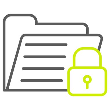 ikon vektör illüstrasyonunu kilitle