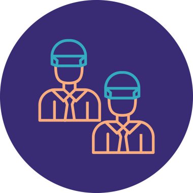 Bir grup insanın vektör çizimi