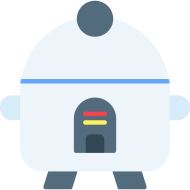 robot. Web simgesi basit illüstrasyon