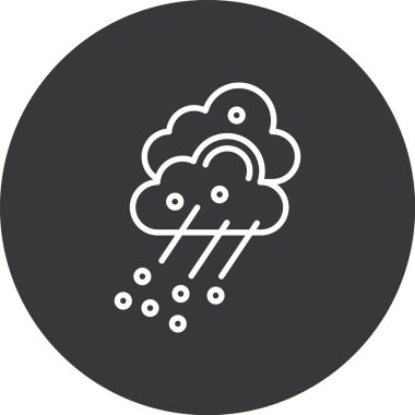 Yağmurun vektör illüstrasyonu