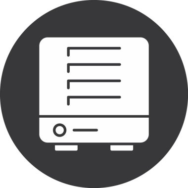 Belge simgesinin vektör illüstrasyonu