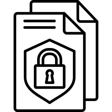 veri koruma vektörü simgesi