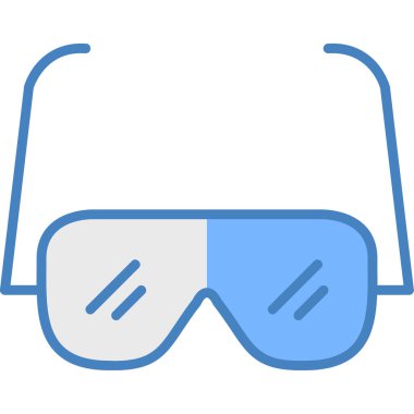 Gözlük. Web simgesi basit illüstrasyon